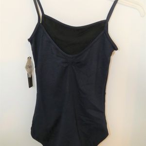 Bloch Tactel Cami Leotard Navy Girls 14 NWT
